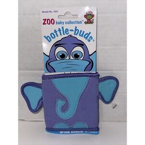 KidKusion Bottle-Bud Koozie Elephant Zoo Baby Collection Neoprene Beverage Hold